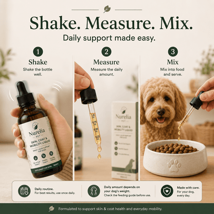 Nurelia Pet™ Skin, Coat & Mobility Liquid