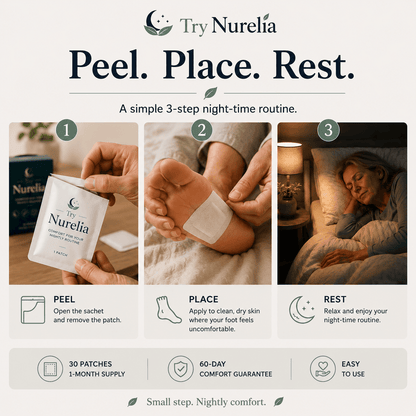 Try Nurelia™ Night Comfort Patches for Hot, Tingly Feet