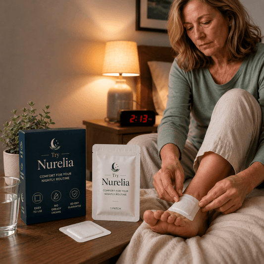 Try Nurelia™ Night Comfort Patches for Hot, Tingly Feet